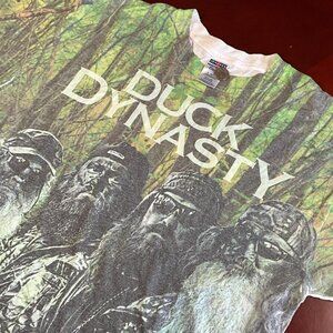 Mens Jerzees Duck Dynasty All Over Camo Graphic Woods Print Tee (XLarge)